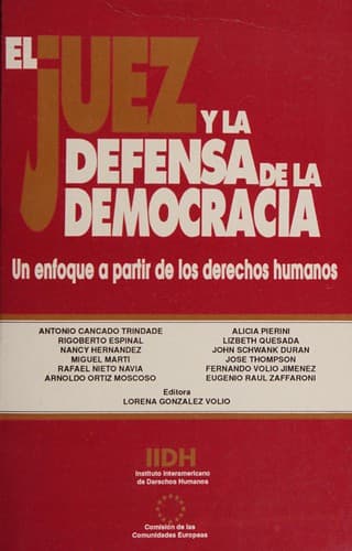 Portada de El juez y la defensa de la democracia