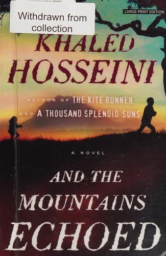 Portada de And the Mountains Echoed