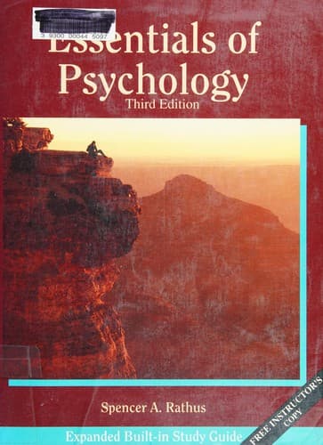 Portada de Essentials of psychology
