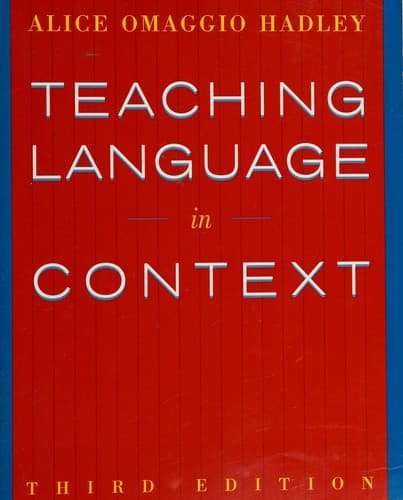 Portada de Teaching language in context
