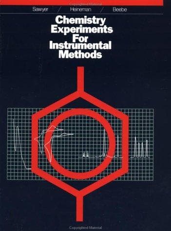 Portada de Chemistry experiments for instrumental methods