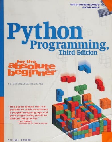 Portada de Python Programming for the Absolute Beginner