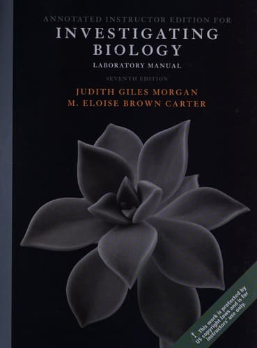 Portada de Investigating biology laboratory manual
