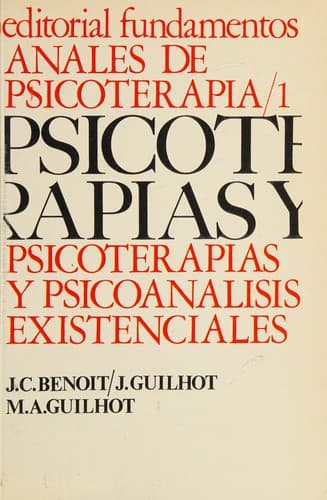 Portada de Psicoterapias y psicoanálisis existenciales