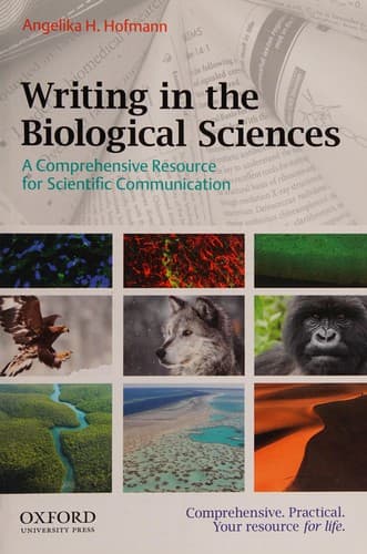 Portada de Writing in the Biological Sciences