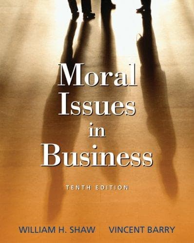 Portada de Moral Issues in Business