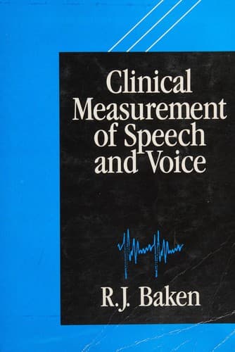 Portada de Clinical measurement of speech and voice