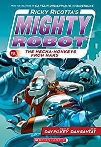 Portada de Ricky Ricotta's Mighty Robot vs. the Mecha-Monkeys from Mars (Ricky Ricotta #4)