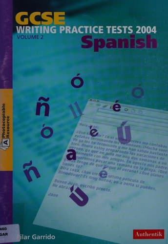 Portada de Writing practice test