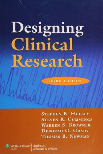 Portada de Designing clinical research