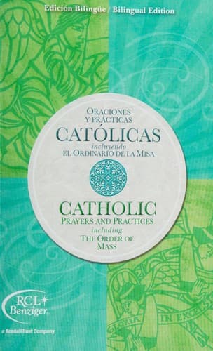 Portada de Oraciones y practicas Católicas incluyendo el Ordinario de la Misa
