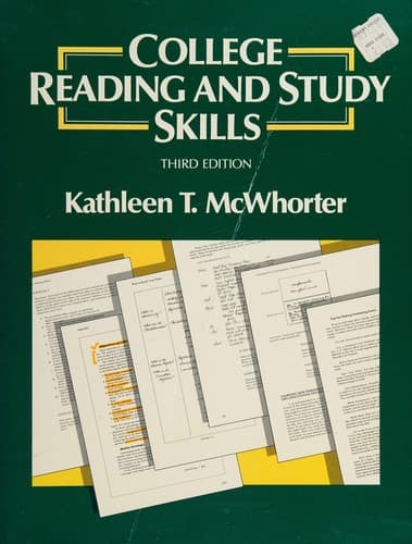Portada de College reading and study skills