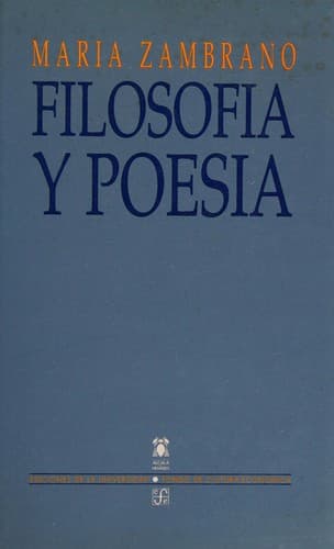 Portada de Filosofía y poesía