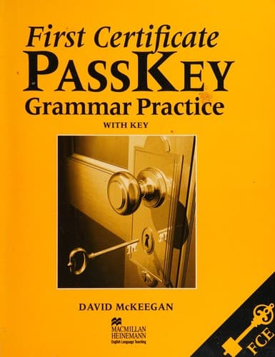 Portada de First Certificate Passkey Grammar - Practice with Key