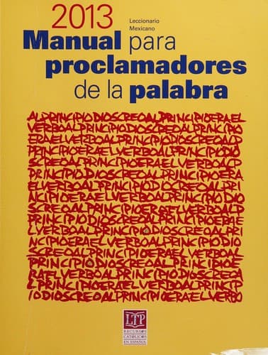 Portada de Manual para proclamadores de la palabra 2013