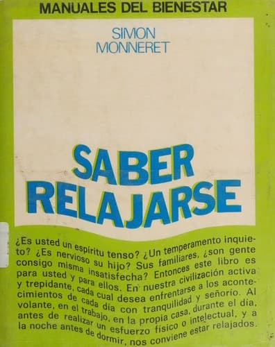 Portada de Saber relajarse