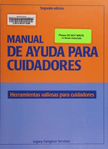 Portada de Manual de ayuda para cuidadores