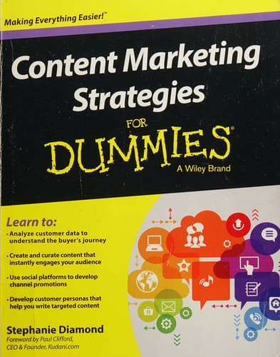 Portada de Content marketing strategies for dummies