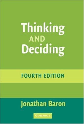 Portada de Thinking and Deciding