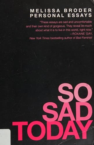 Portada de So sad today