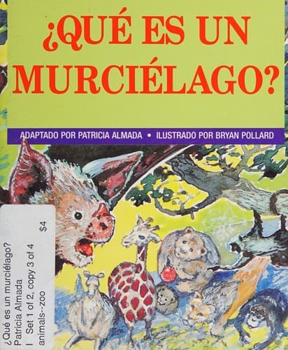 Portada de Qué es un murciélago?