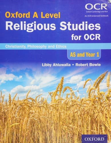 Portada de Oxford a Level Religious Studies for OCR : AS and Year 1 Student Book