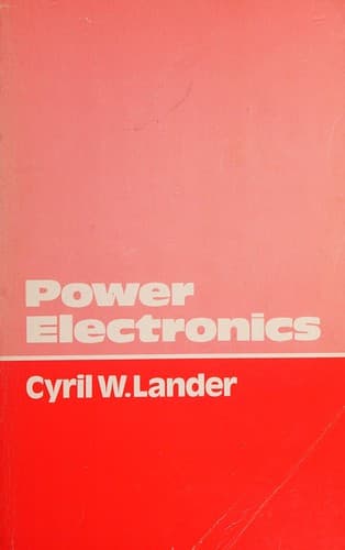 Portada de Power electronics