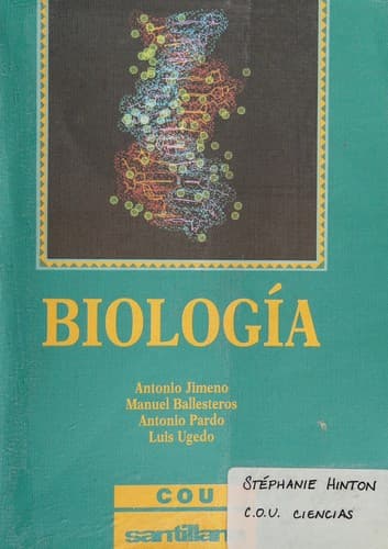 Portada de Biología