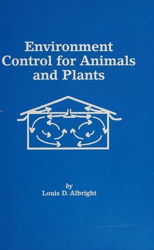 Portada de Environment control for animals and plants