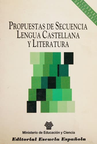 Portada de Propuestas de secuencia