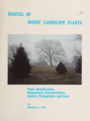 Portada de Manual of woody landscape plants