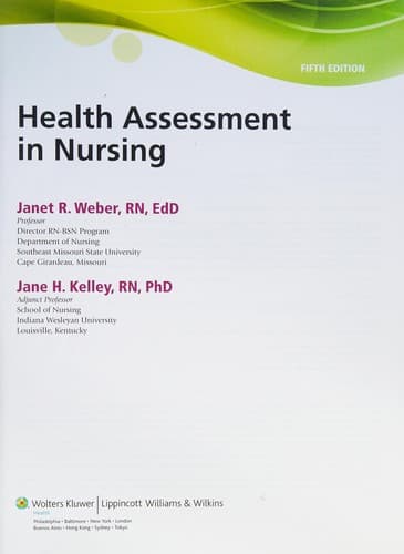 Portada de Health assessment in nursing