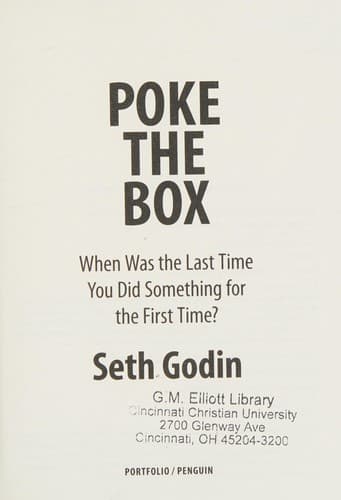Portada de Poke the box