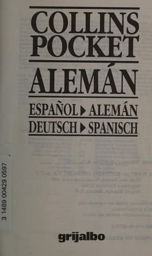 Portada de Collins pocket Aleman