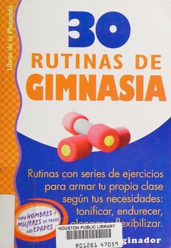 Portada de 30 rutinas de gimnasia