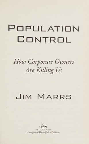 Portada de Population control