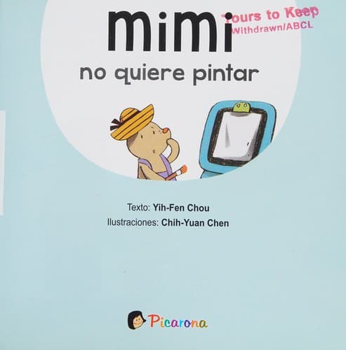 Portada de Mimi no quiere pintar