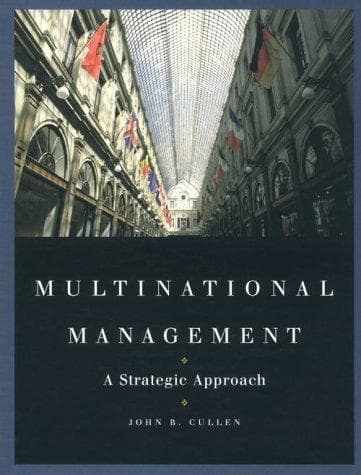 Portada de Multinational management