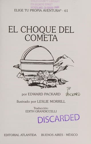 Portada de El choque del cometa