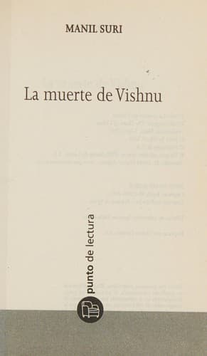 Portada de La muerte de Vishnu (The Death of Vishnu)