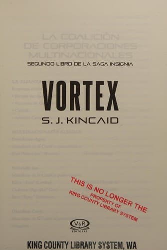 Portada de Vortex