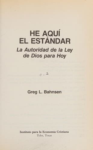 Portada de He Aqui El Estandar