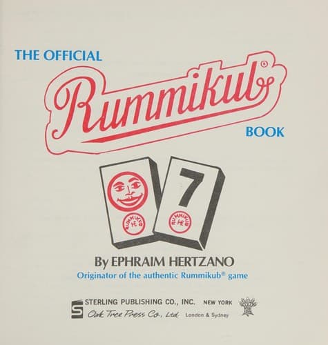 Portada de The official rummikub book