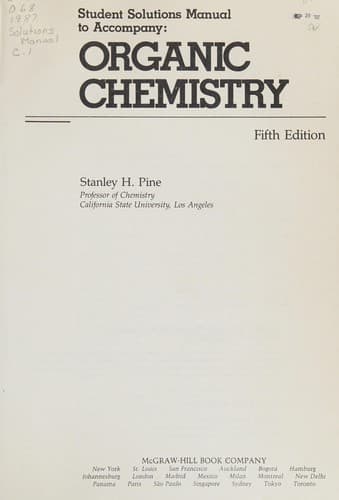 Portada de Organic chemistry