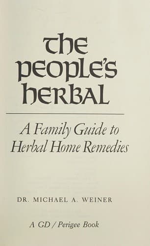 Portada de The people's herbal