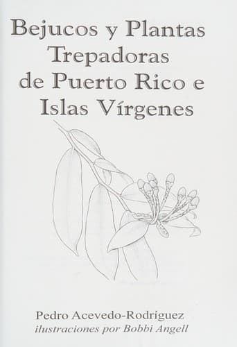 Portada de Bejucos y plantas trepadoras de Puerto Rico e Islas Vírgenes