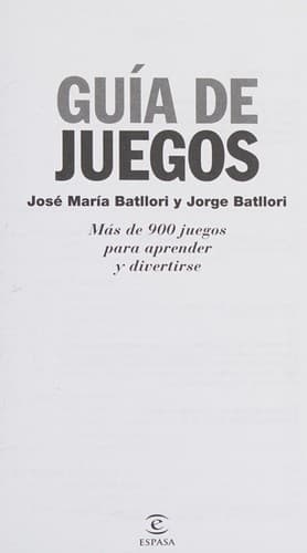 Portada de Guía de juegos