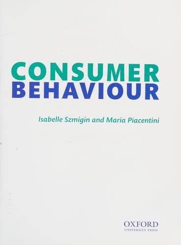 Portada de Consumer Behaviour