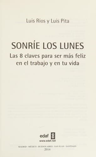 Portada de Sonríe los lunes