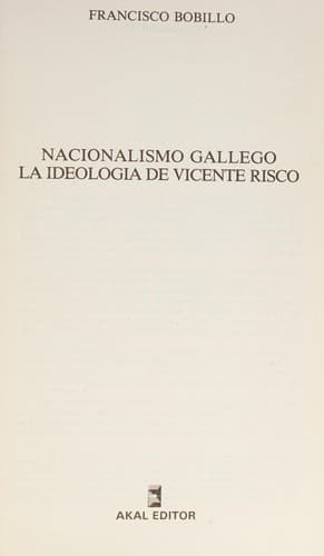 Portada de Nacionalismo gallego